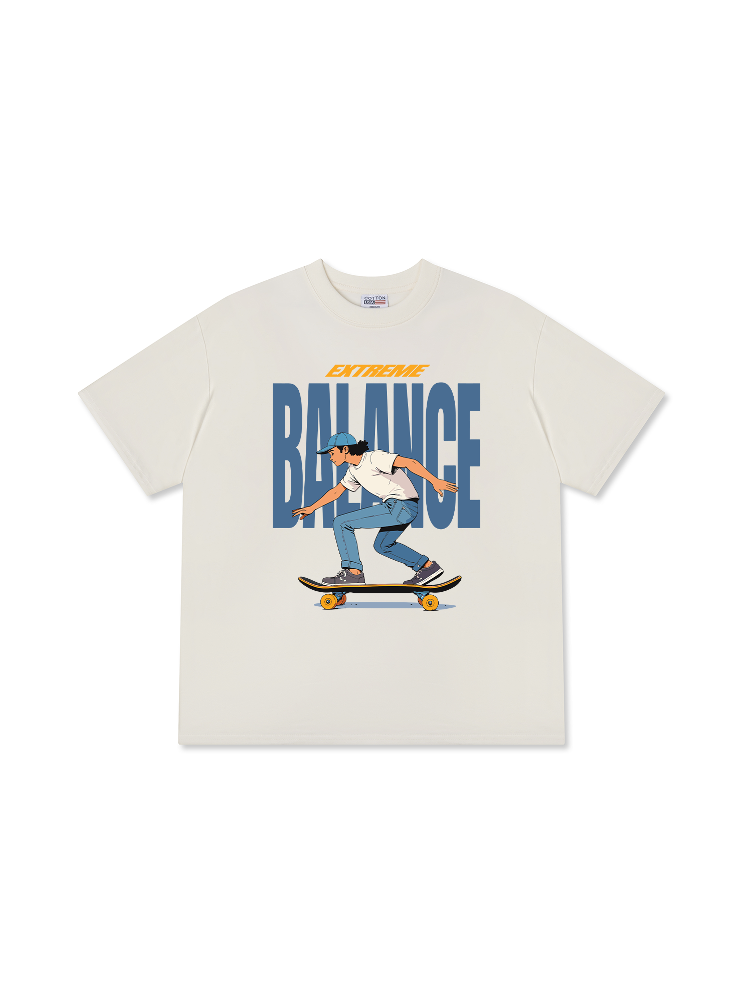 Áo Thun Relaxed Fit Skate Balance