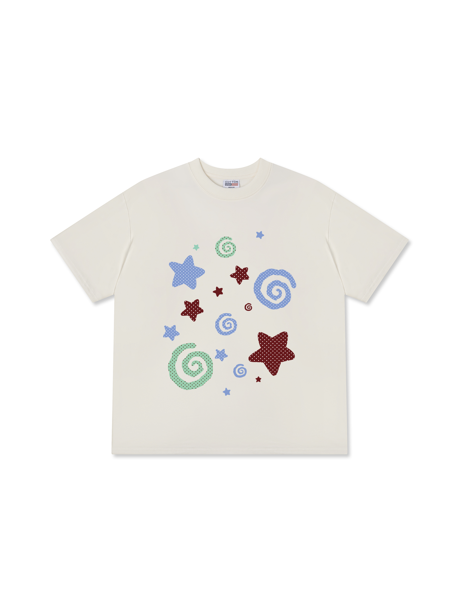 Áo Thun Relaxed Fit Dotty Mood Pastel Dreams