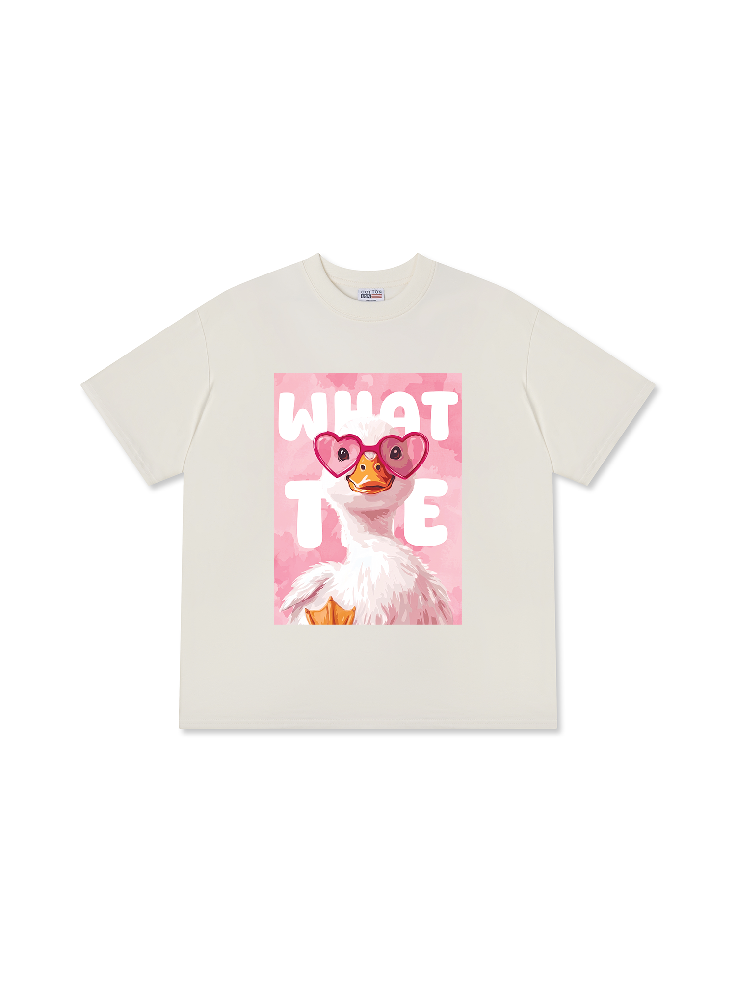 Áo Thun Relaxed Fit Farm What The Duck Pink