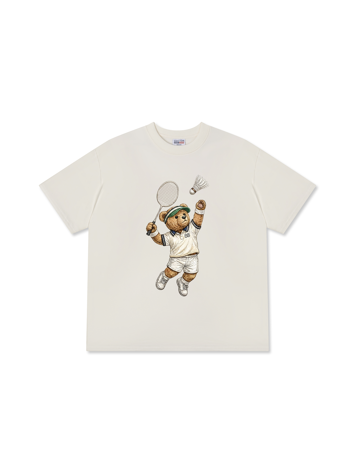 Áo Thun Relaxed Fit Badminton Teddy 88