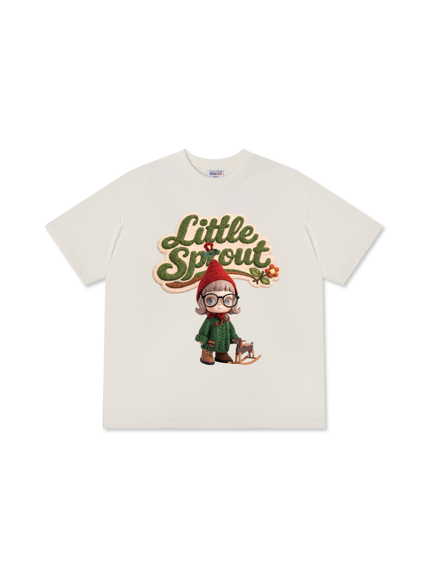 Áo Thun Relaxed Fit Cute Gang Little Sprout
