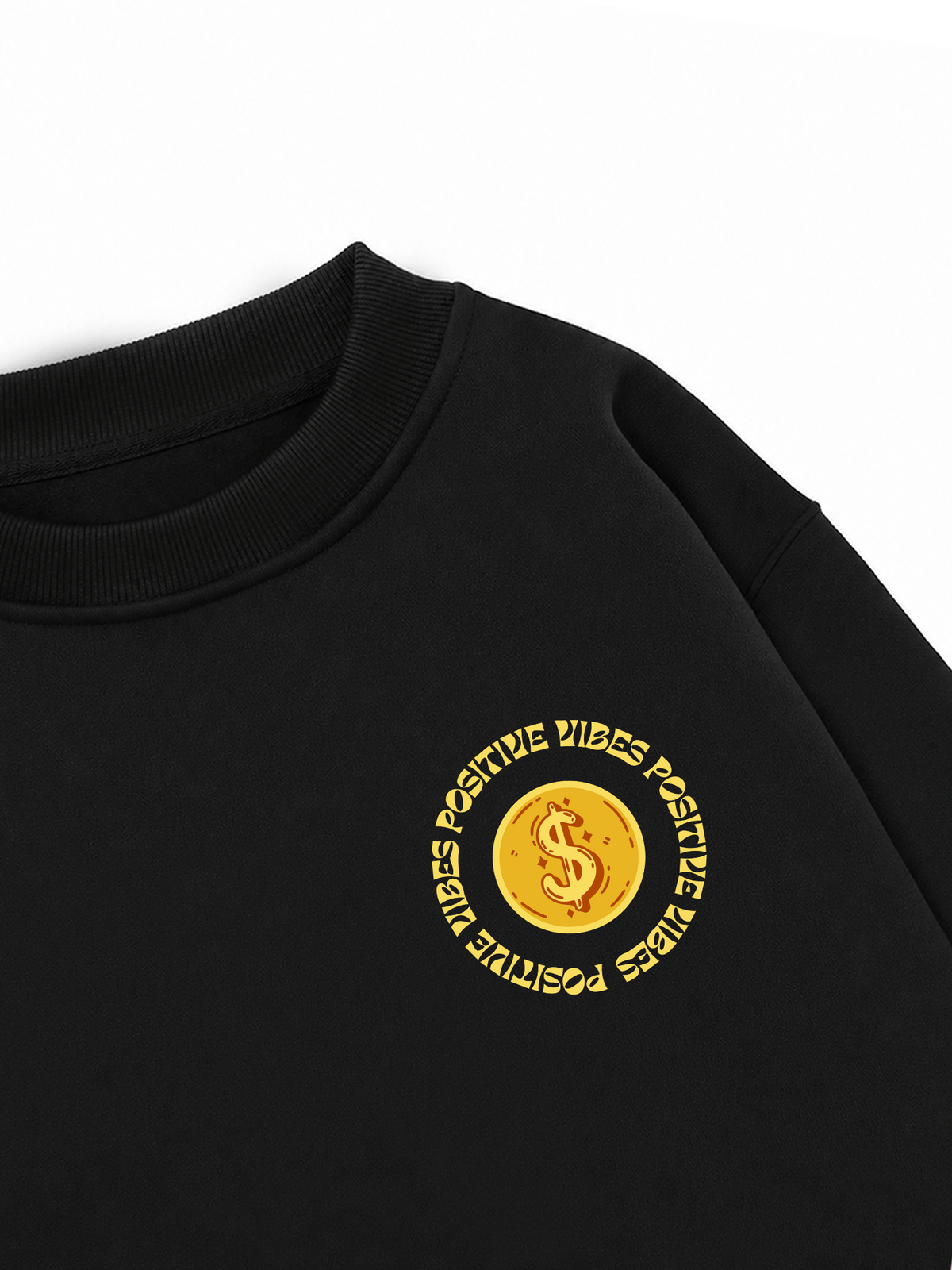 Áo Sweater Nỉ Hai Da Money Positive Vibe