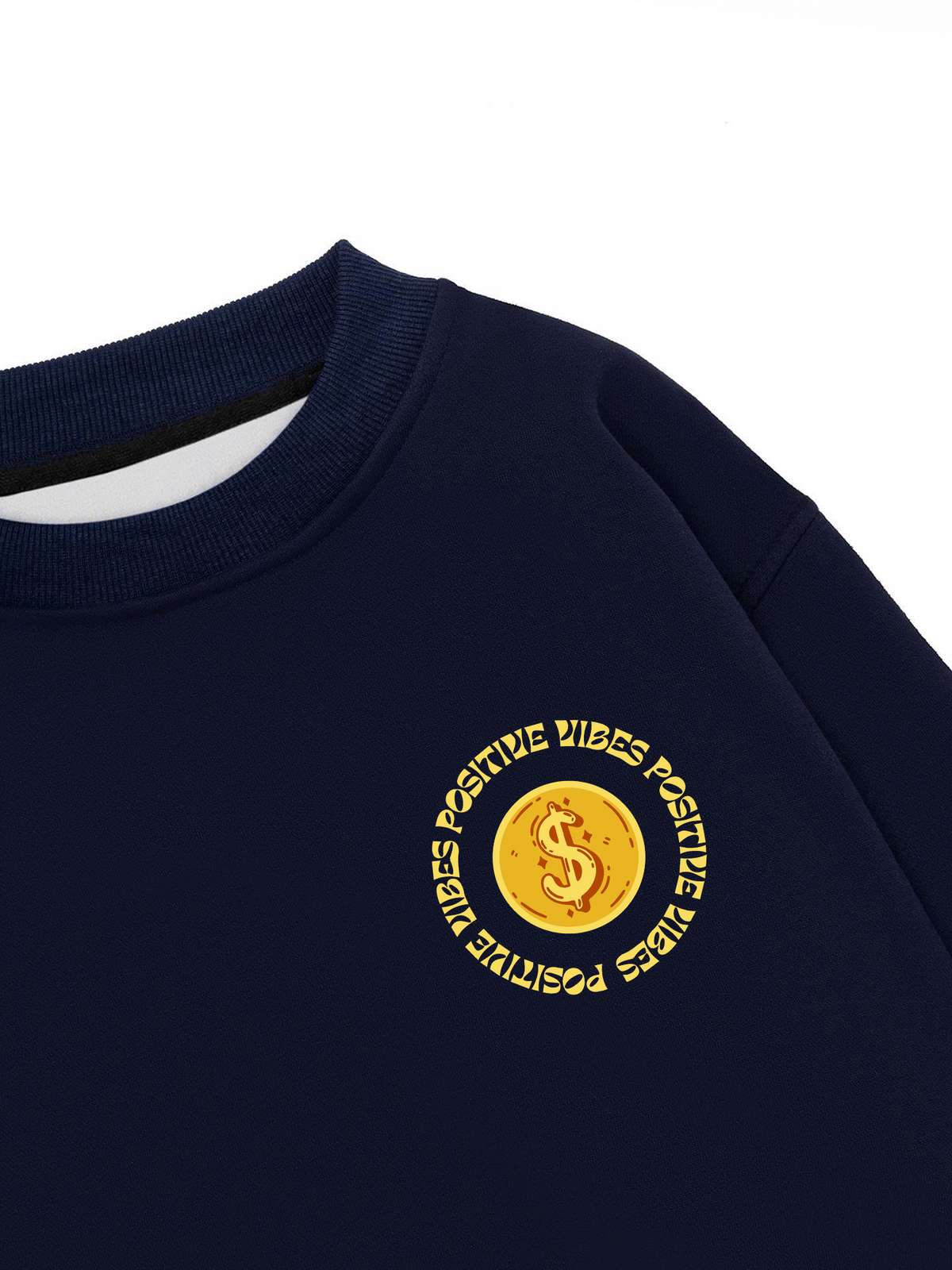 Áo Sweater Nỉ Hai Da Money Positive Vibe