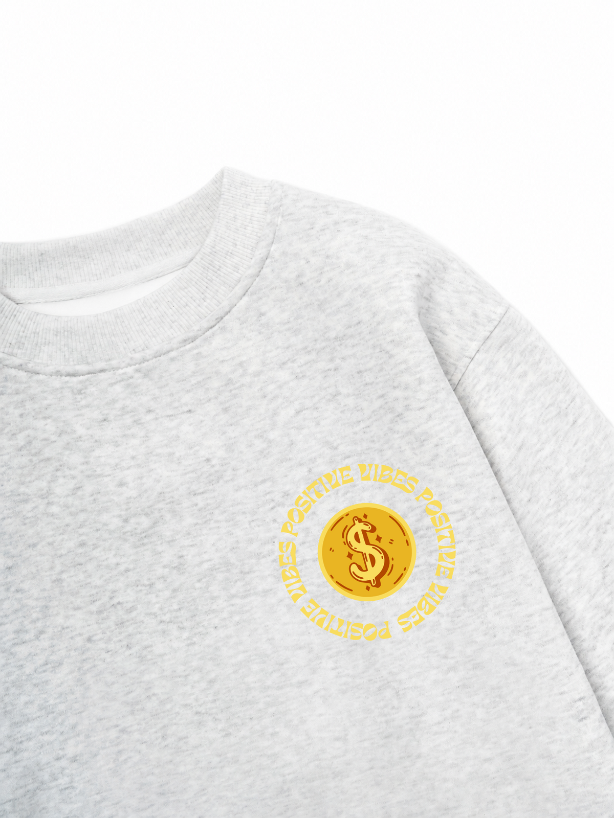 Áo Sweater Nỉ Hai Da Money Positive Vibe