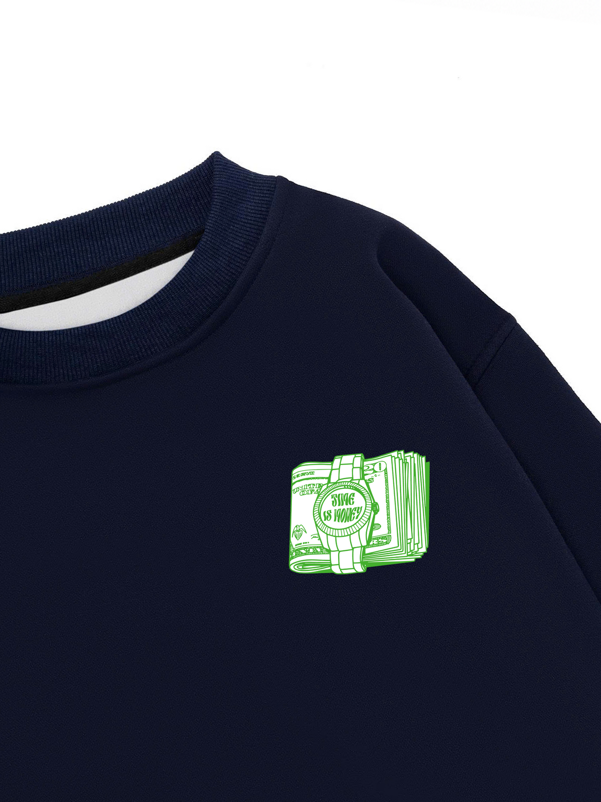 Áo Sweater Nỉ Hai Da Money Is Time
