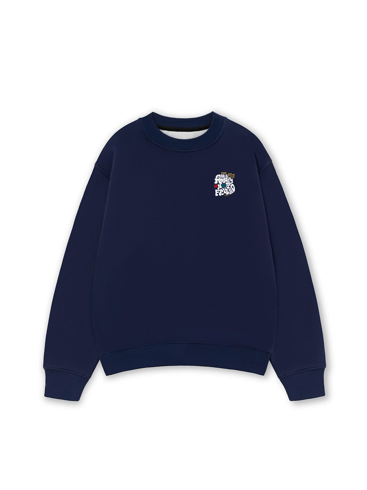 Áo Sweater Nỉ Hai Da Money King Make Not Friend
