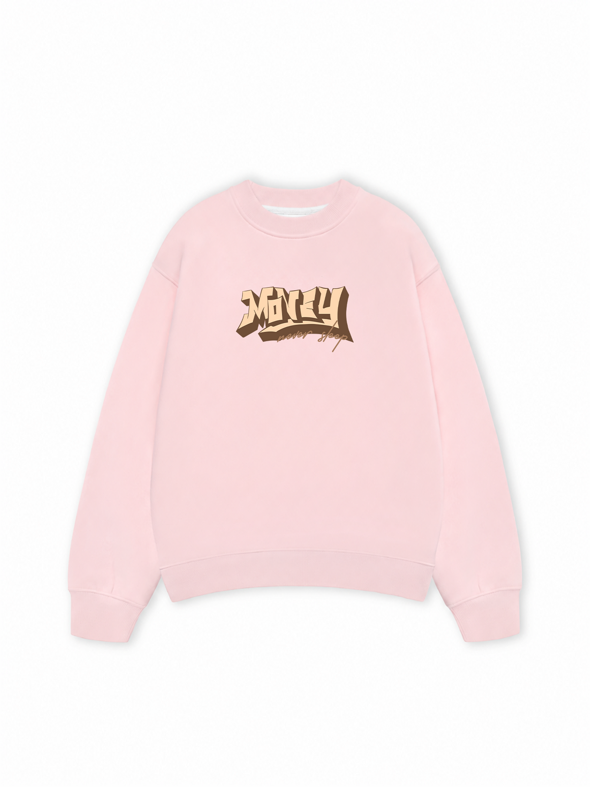 Áo Sweater Nỉ Hai Da Money Never Sleep