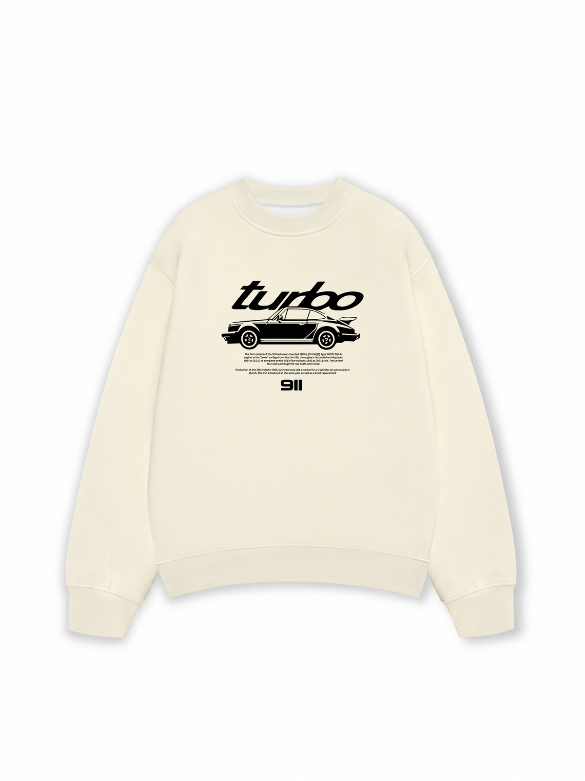Áo Sweater Nỉ Hai Da Porsche Classic 911 Turbo