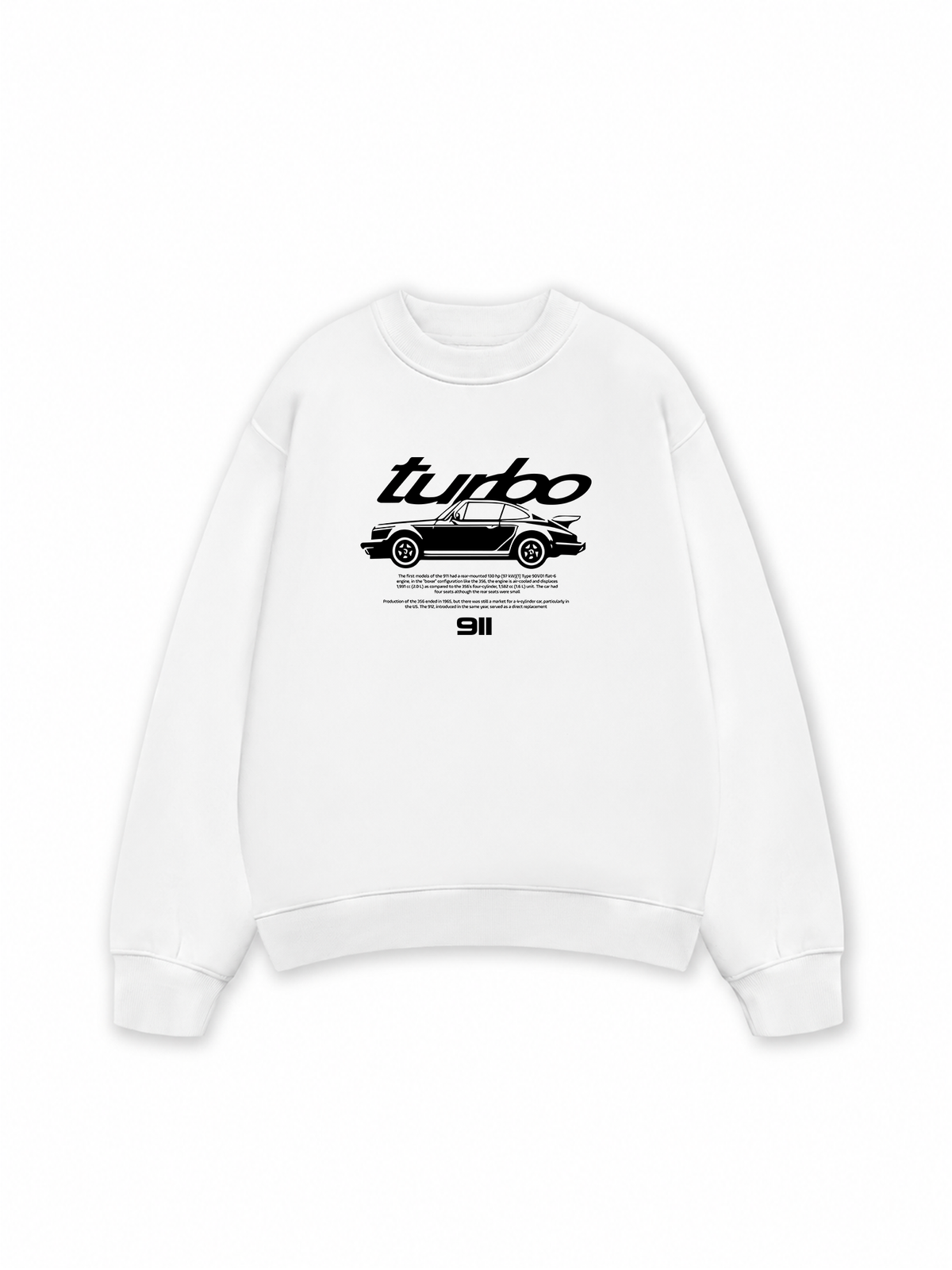 Áo Sweater Nỉ Hai Da Porsche Classic 911 Turbo
