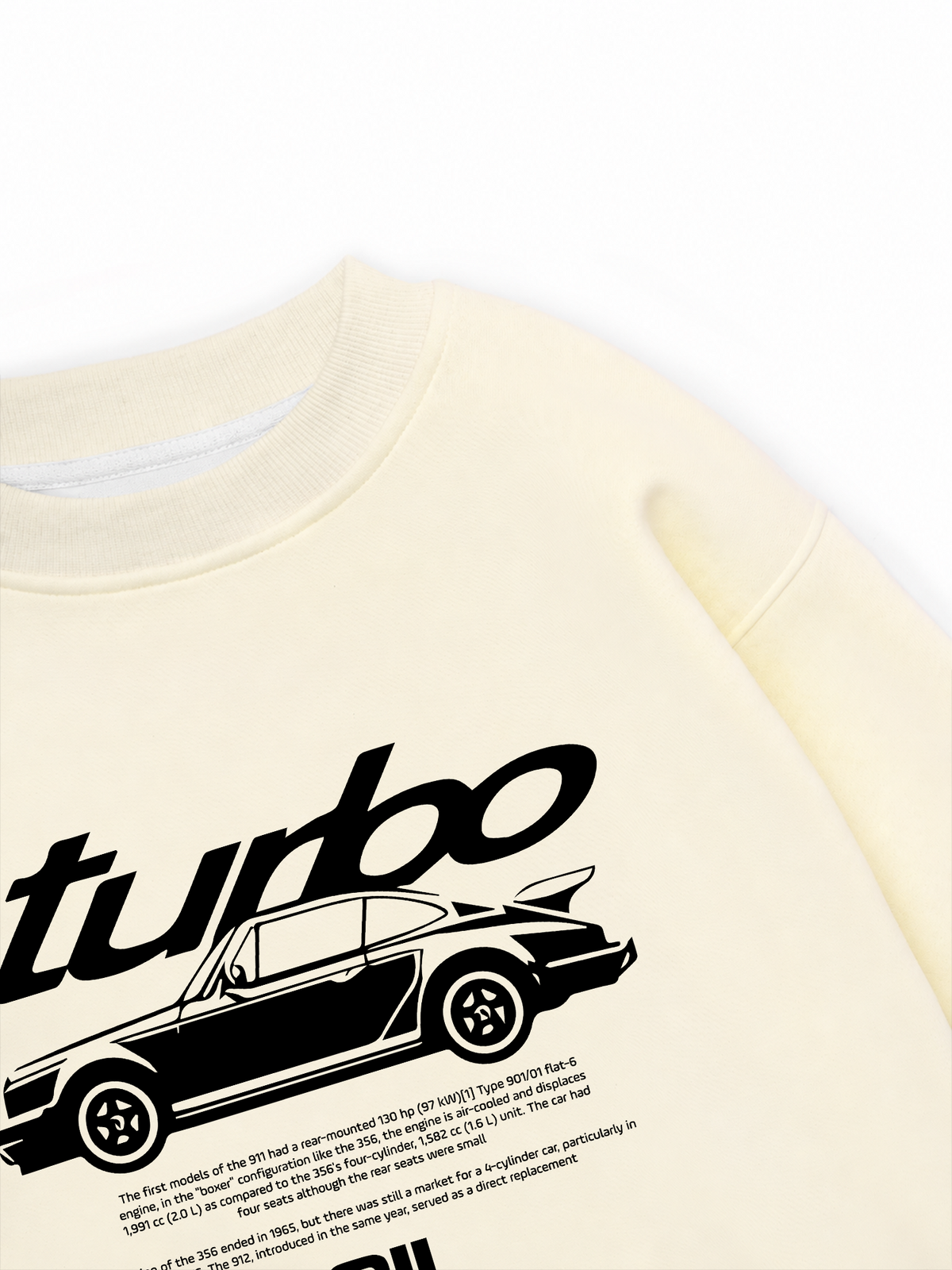 Áo Sweater Nỉ Hai Da Porsche Classic 911 Turbo