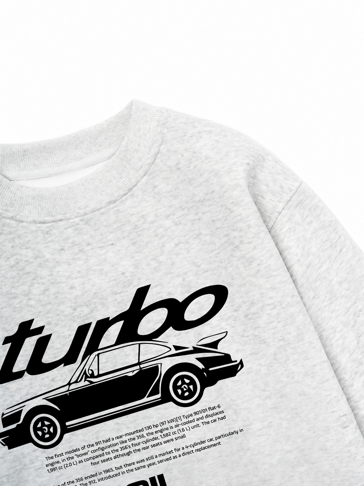 Áo Sweater Nỉ Hai Da Porsche Classic 911 Turbo