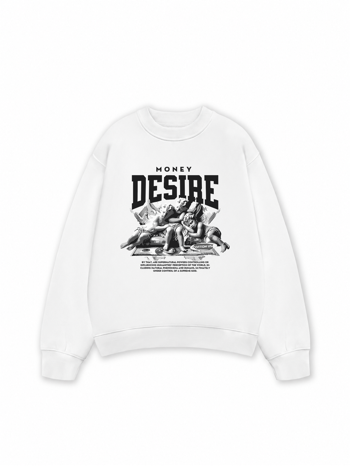 Áo Sweater Nỉ Hai Da Money Desire Angel