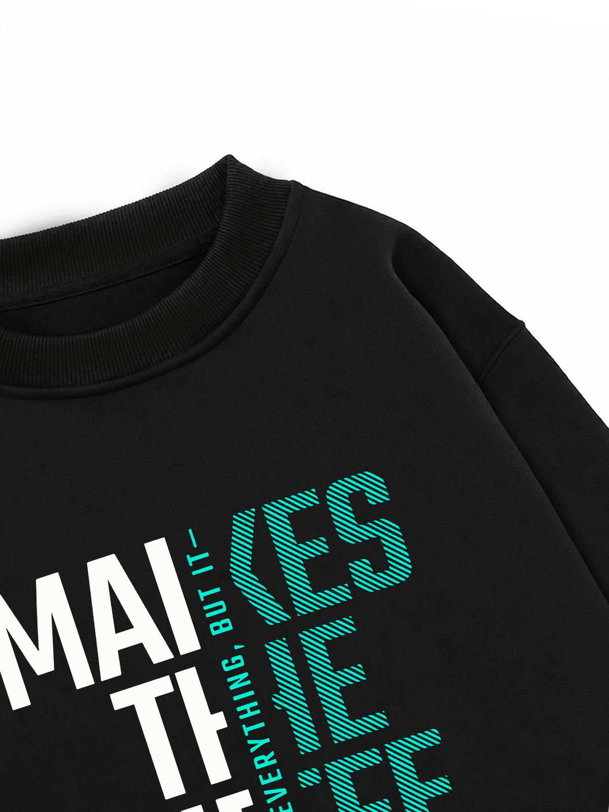Áo Sweater Nỉ Hai Da Money Motivational Modern Typographic