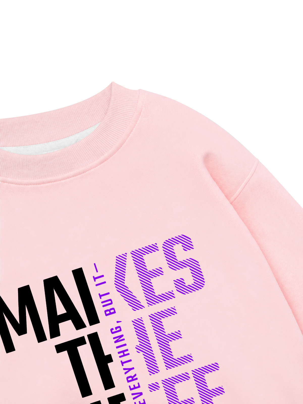 Áo Sweater Nỉ Hai Da Money Motivational Modern Typographic
