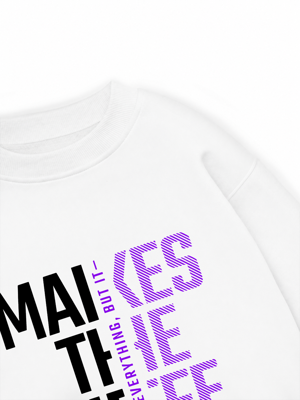 Áo Sweater Nỉ Hai Da Money Motivational Modern Typographic