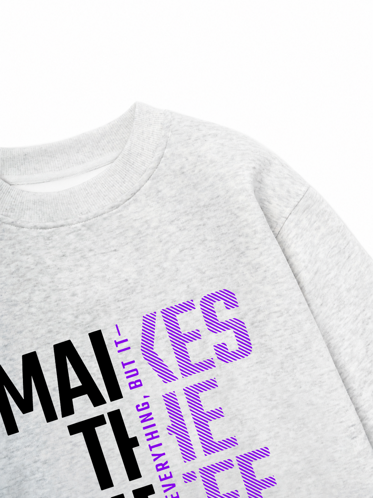 Áo Sweater Nỉ Hai Da Money Motivational Modern Typographic