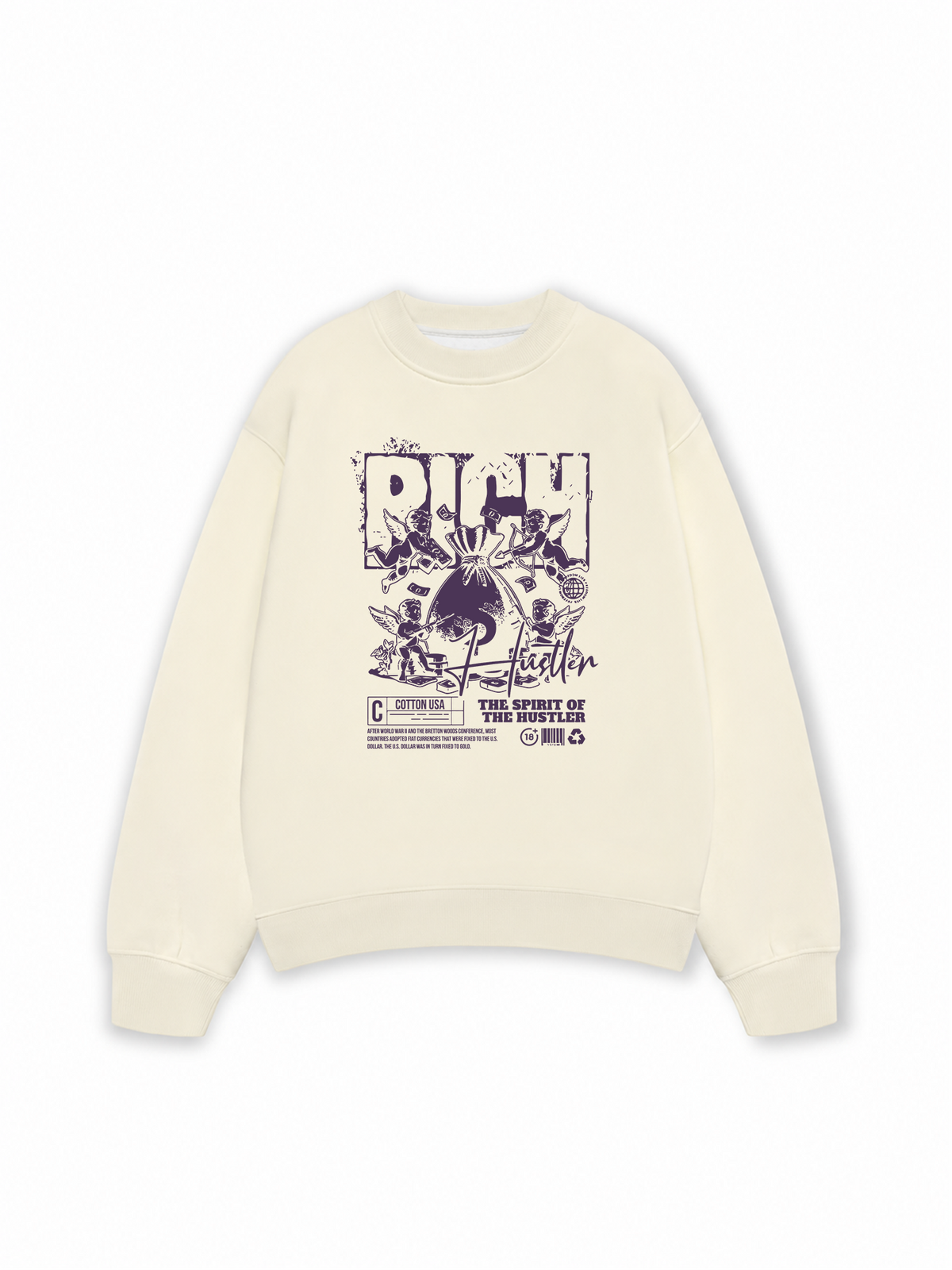 Áo Sweater Nỉ Hai Da Money The Spirit Of The Hustler