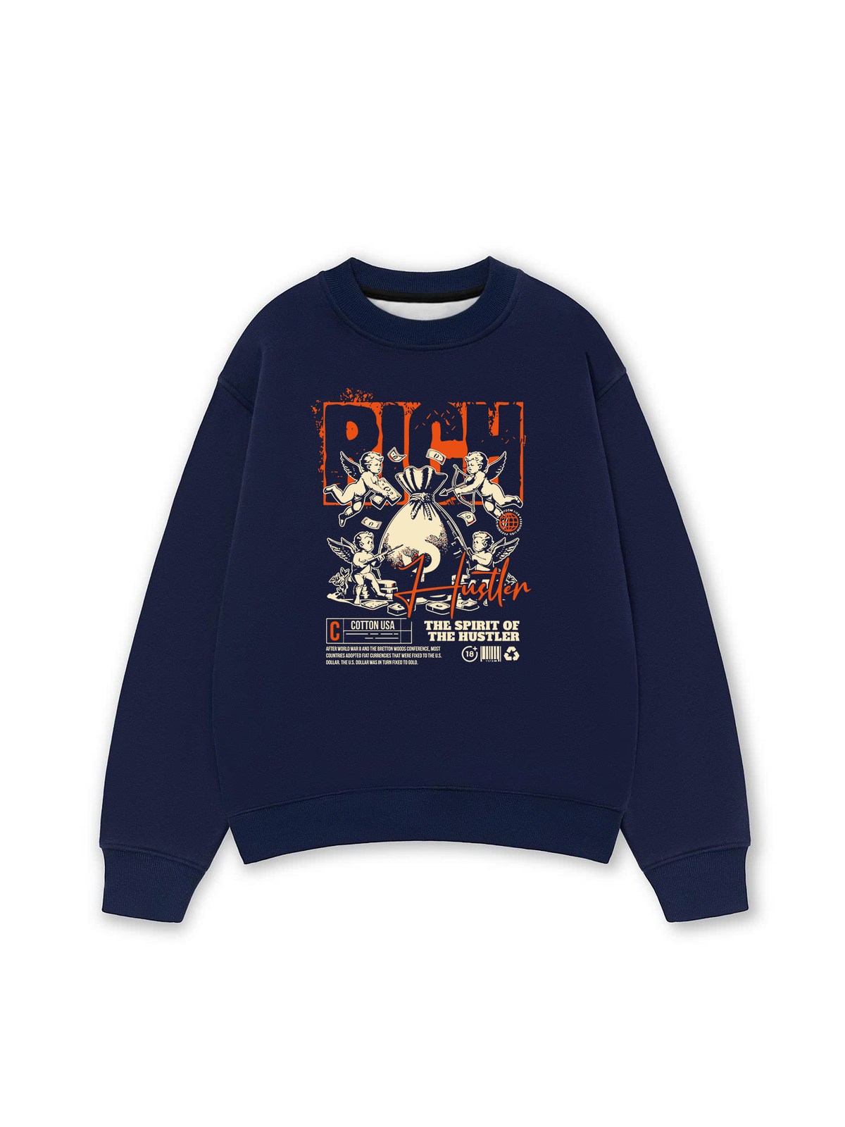 Áo Sweater Nỉ Hai Da Money The Spirit Of The Hustler