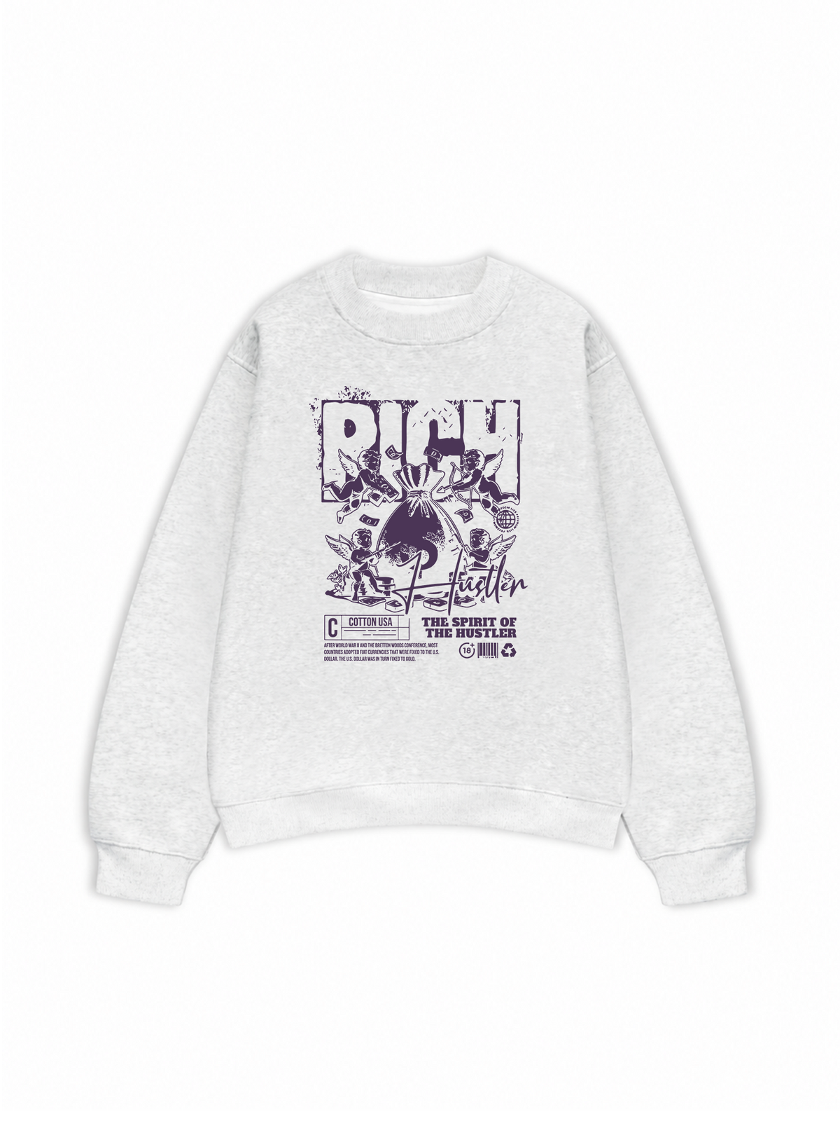 Áo Sweater Nỉ Hai Da Money The Spirit Of The Hustler