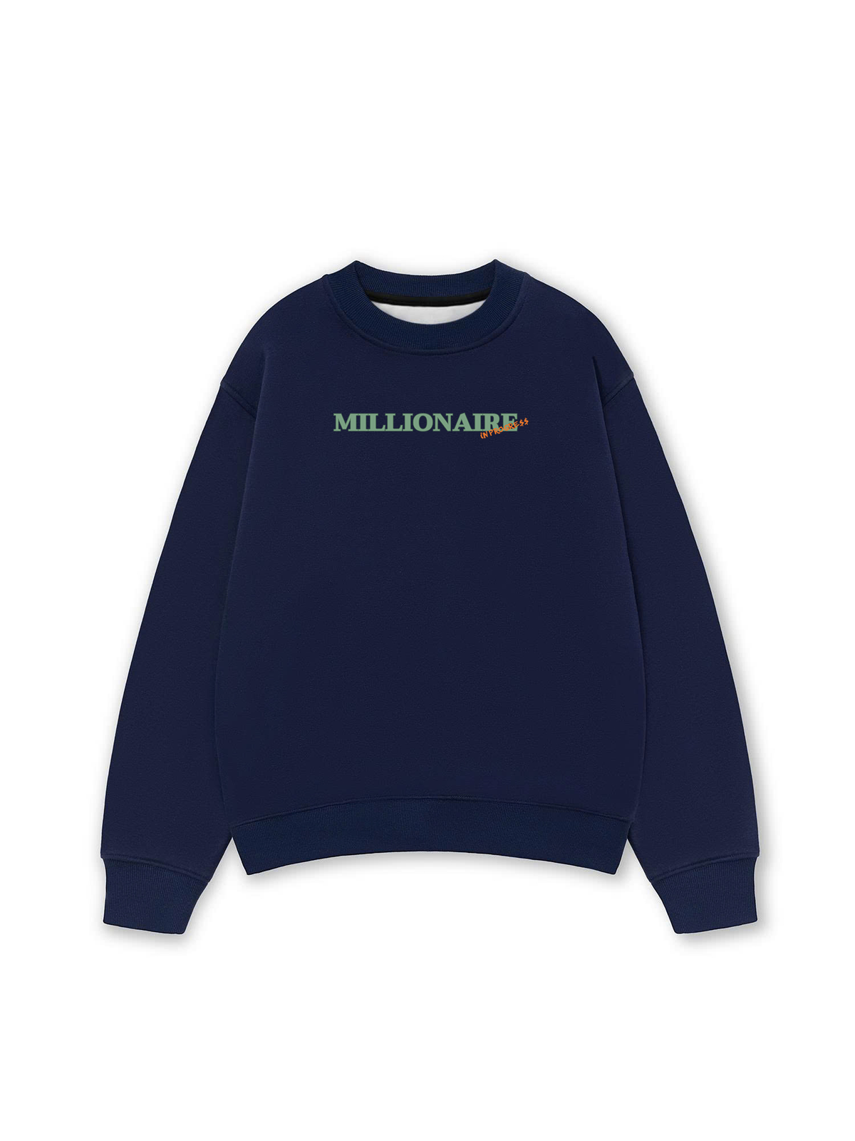 Áo Sweater Nỉ Hai Da Money Millionaire In Progress