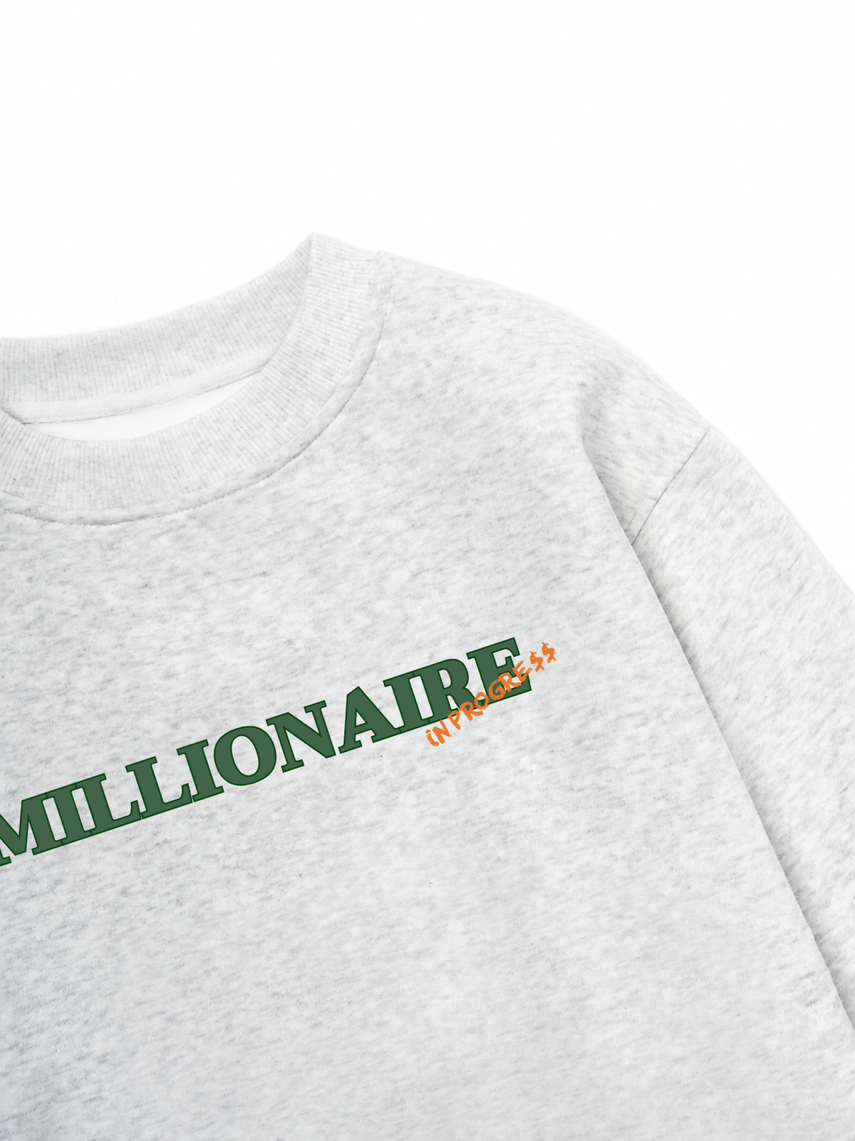 Áo Sweater Nỉ Hai Da Money Millionaire In Progress