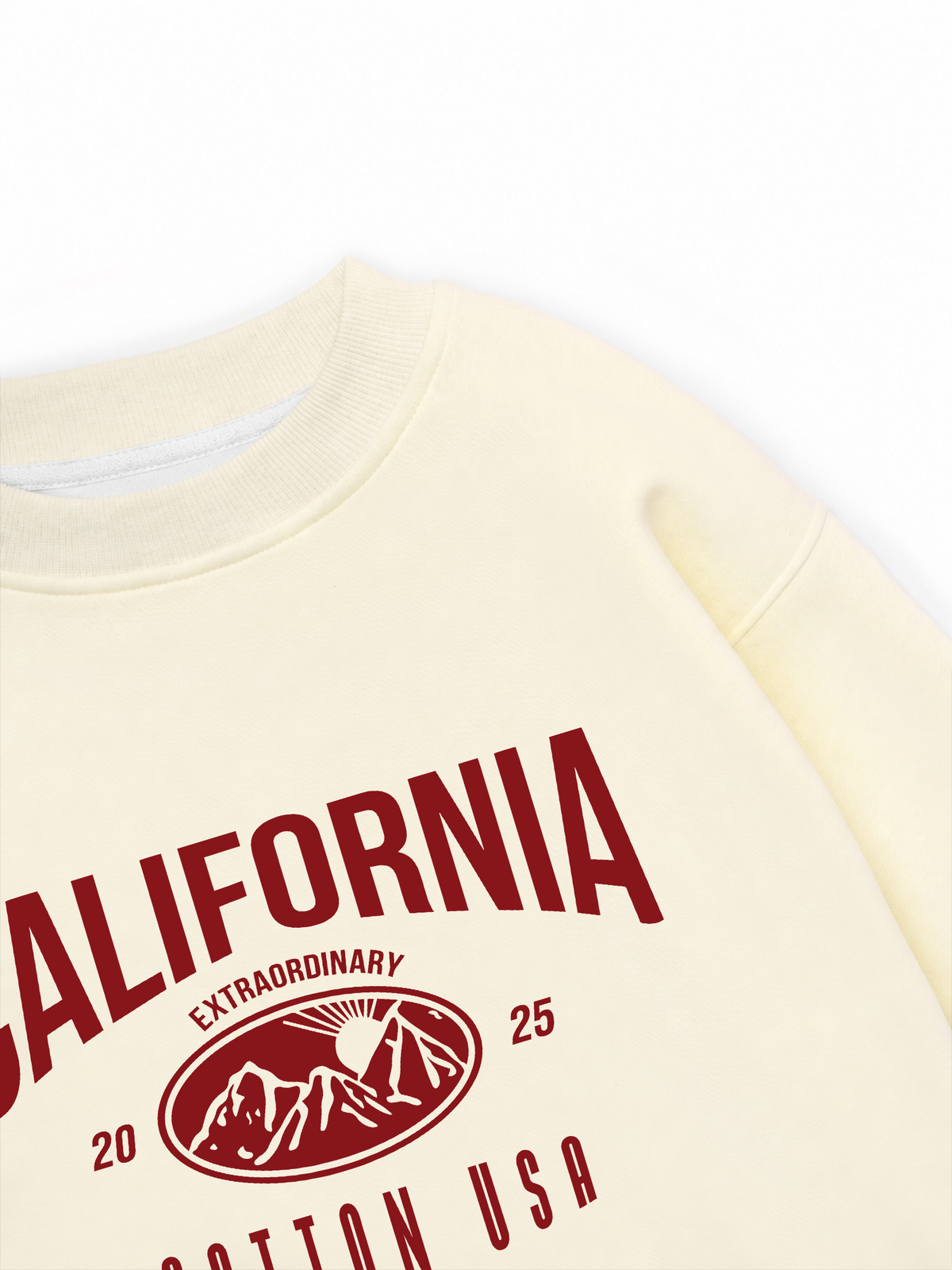 Áo Sweater Nỉ Hai Da USA California Extraordinary