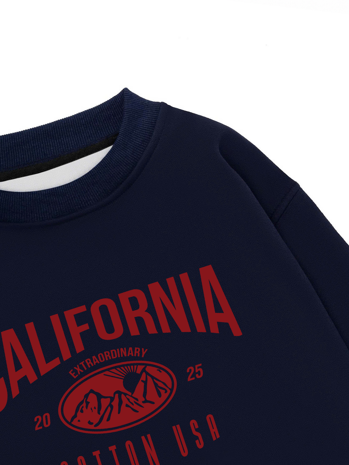 Áo Sweater Nỉ Hai Da USA California Extraordinary