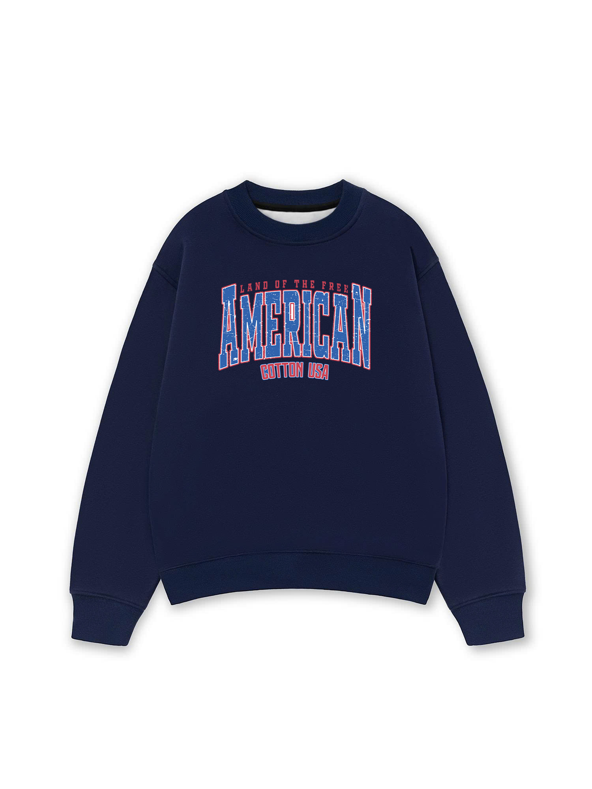 Áo Sweater Nỉ Hai Da USA Land Of The Free