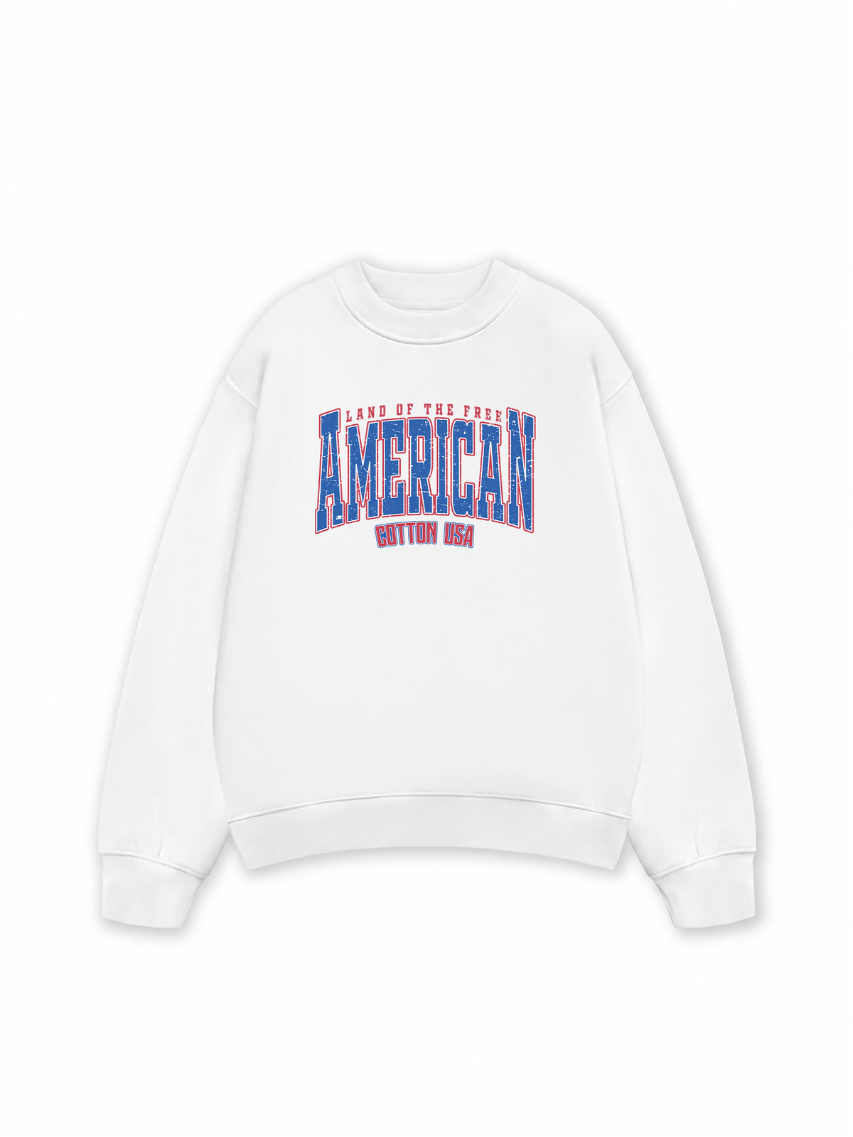 Áo Sweater Nỉ Hai Da USA Land Of The Free