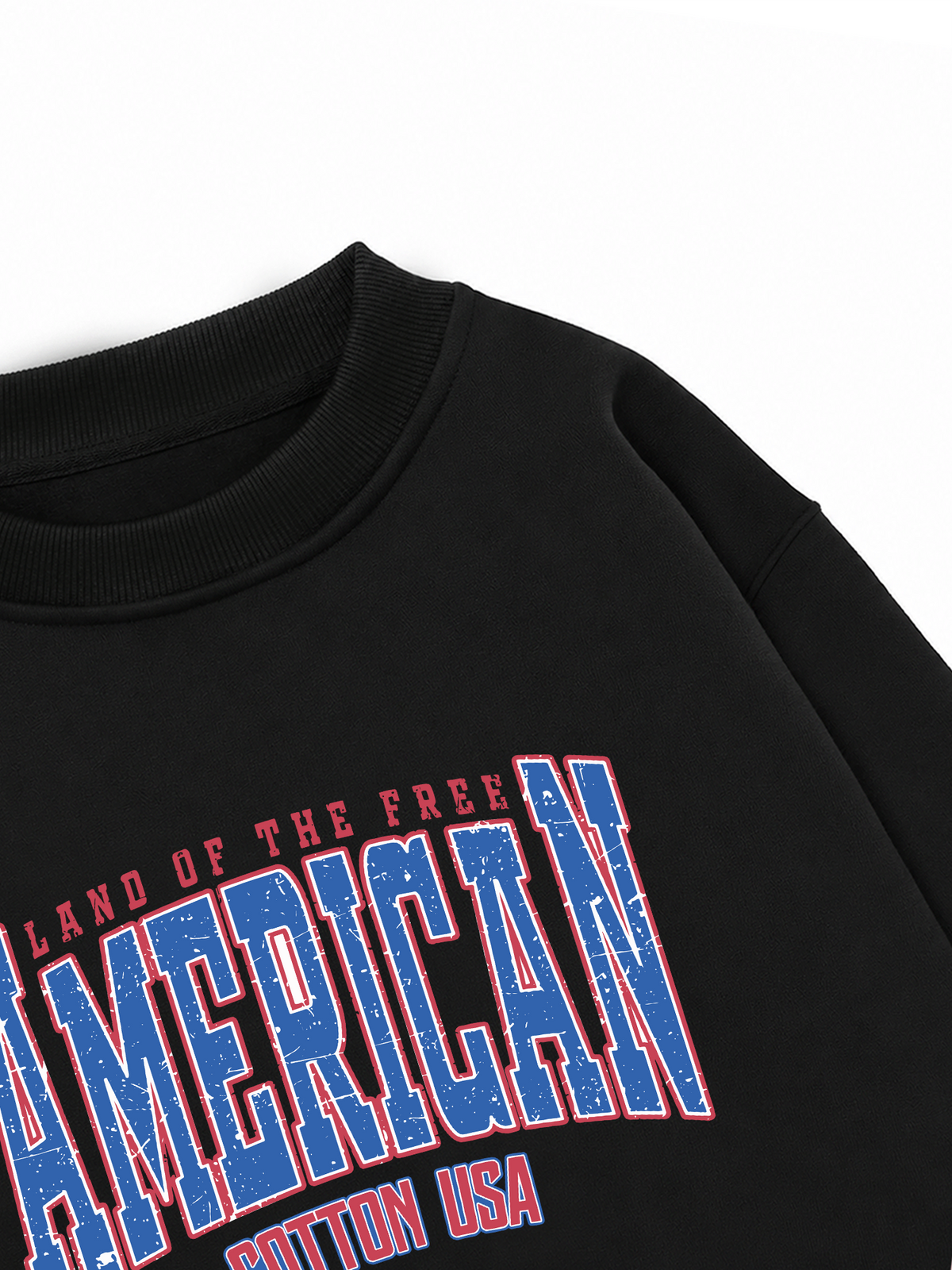 Áo Sweater Nỉ Hai Da USA Land Of The Free