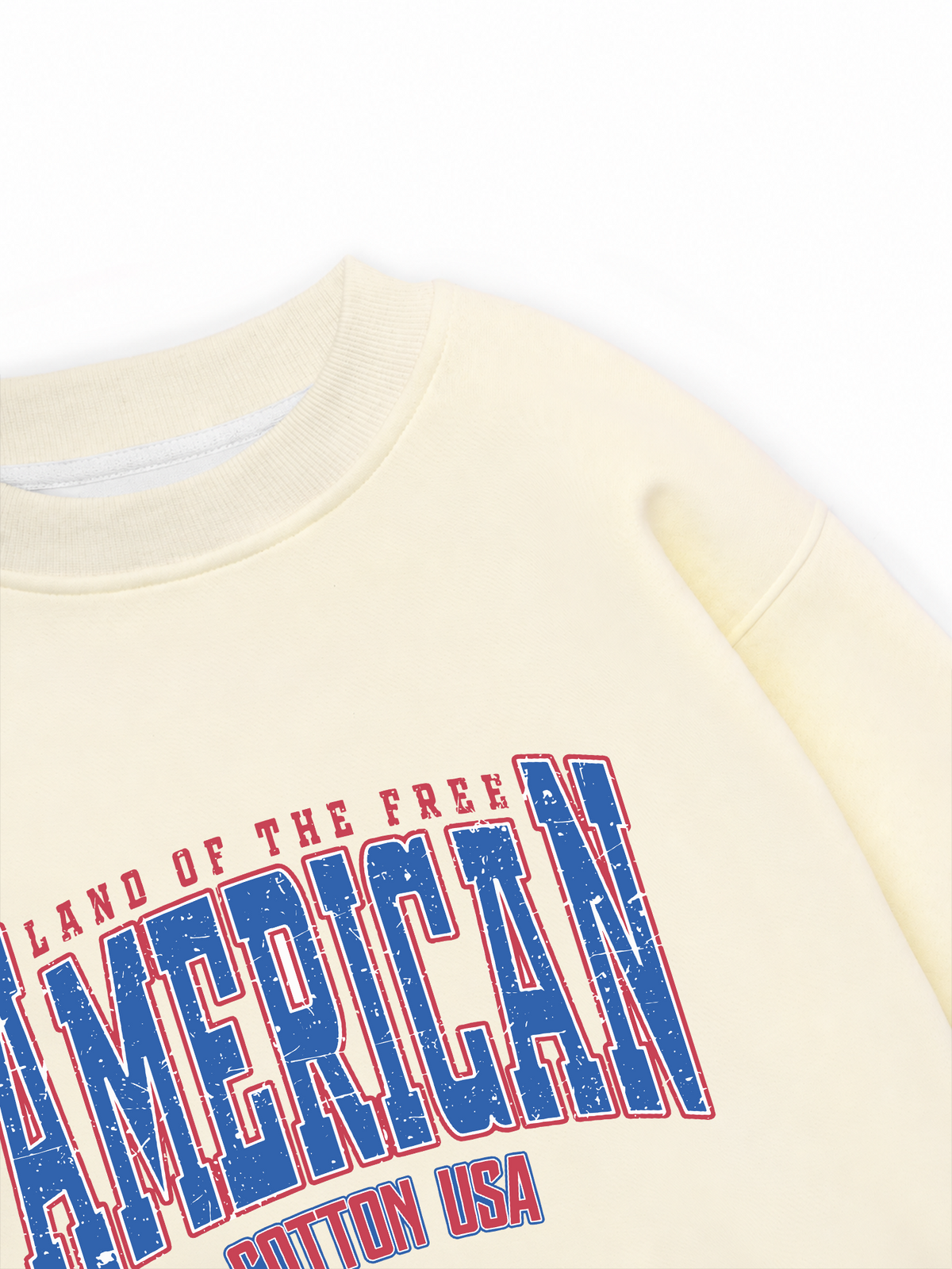 Áo Sweater Nỉ Hai Da USA Land Of The Free