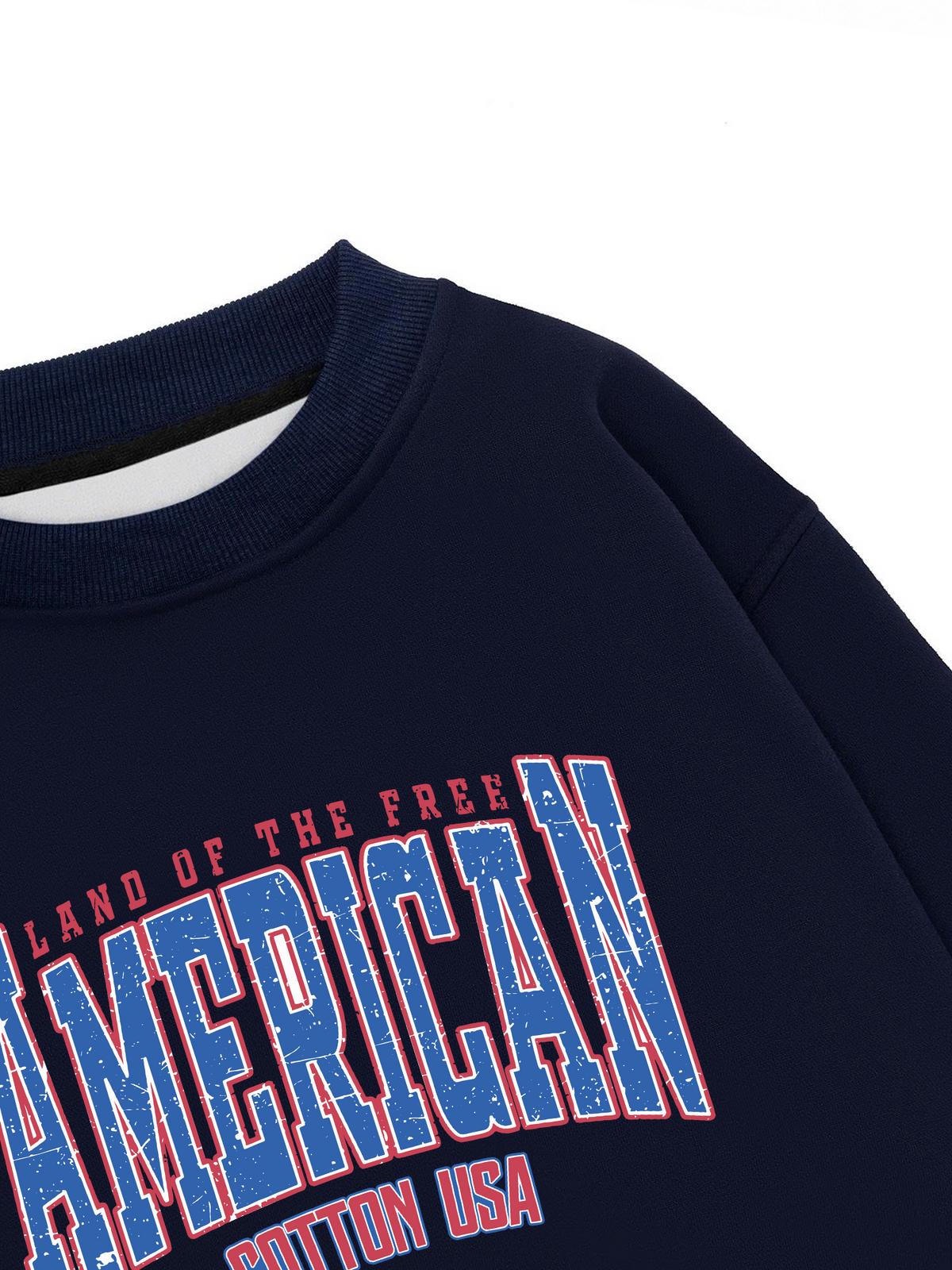 Áo Sweater Nỉ Hai Da USA Land Of The Free