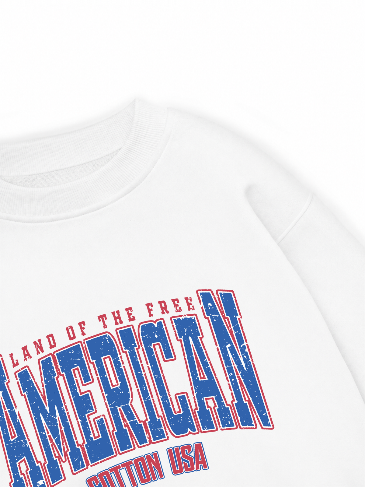 Áo Sweater Nỉ Hai Da USA Land Of The Free