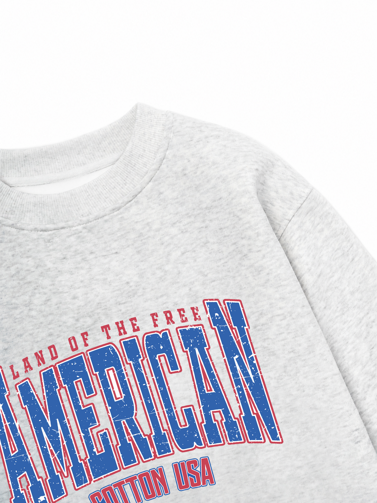 Áo Sweater Nỉ Hai Da USA Land Of The Free