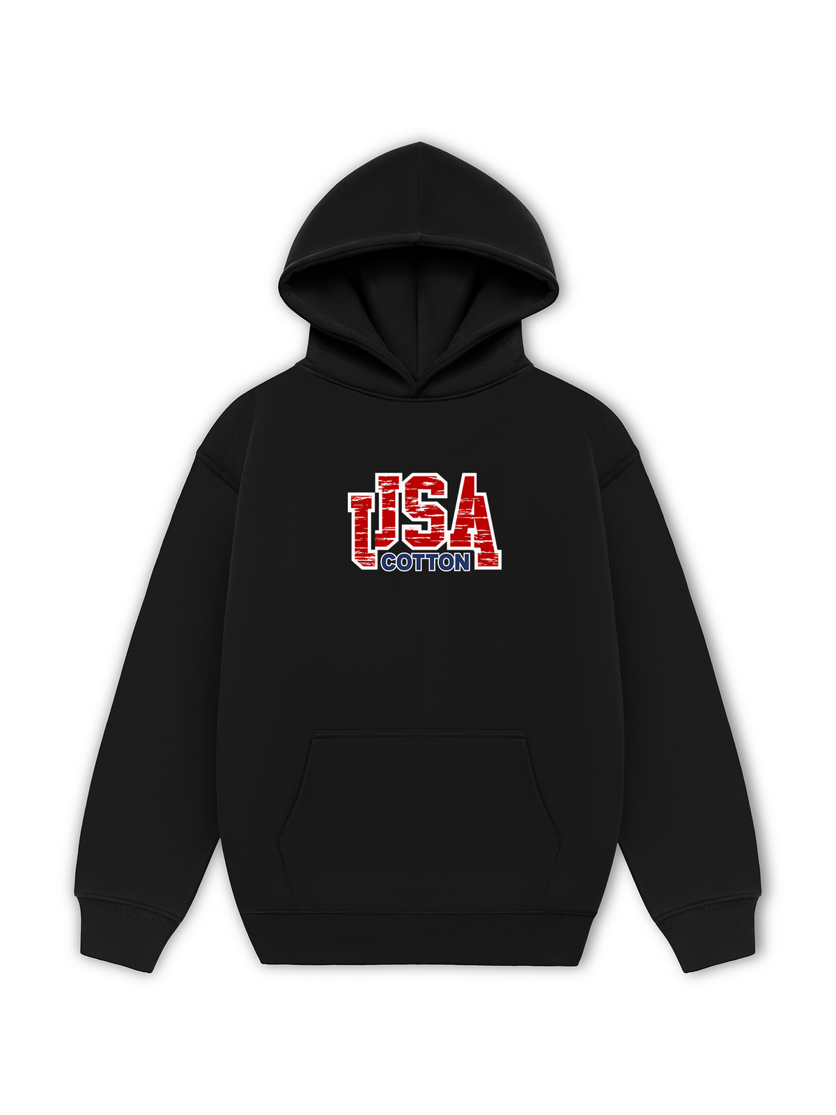 Áo Hoodie Nỉ Hai Da USA Scratched Typo