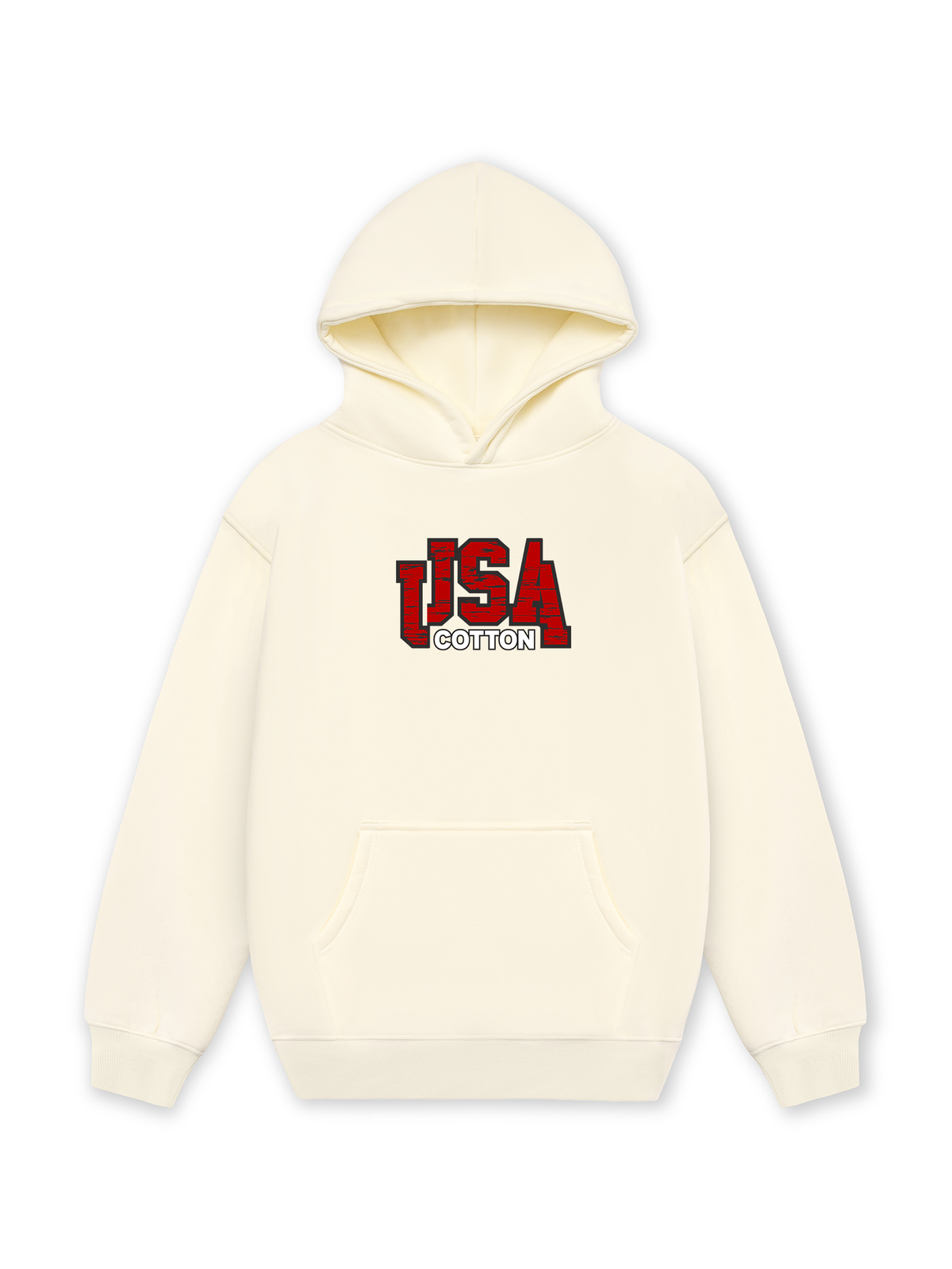 Áo Hoodie Nỉ Hai Da USA Scratched Typo