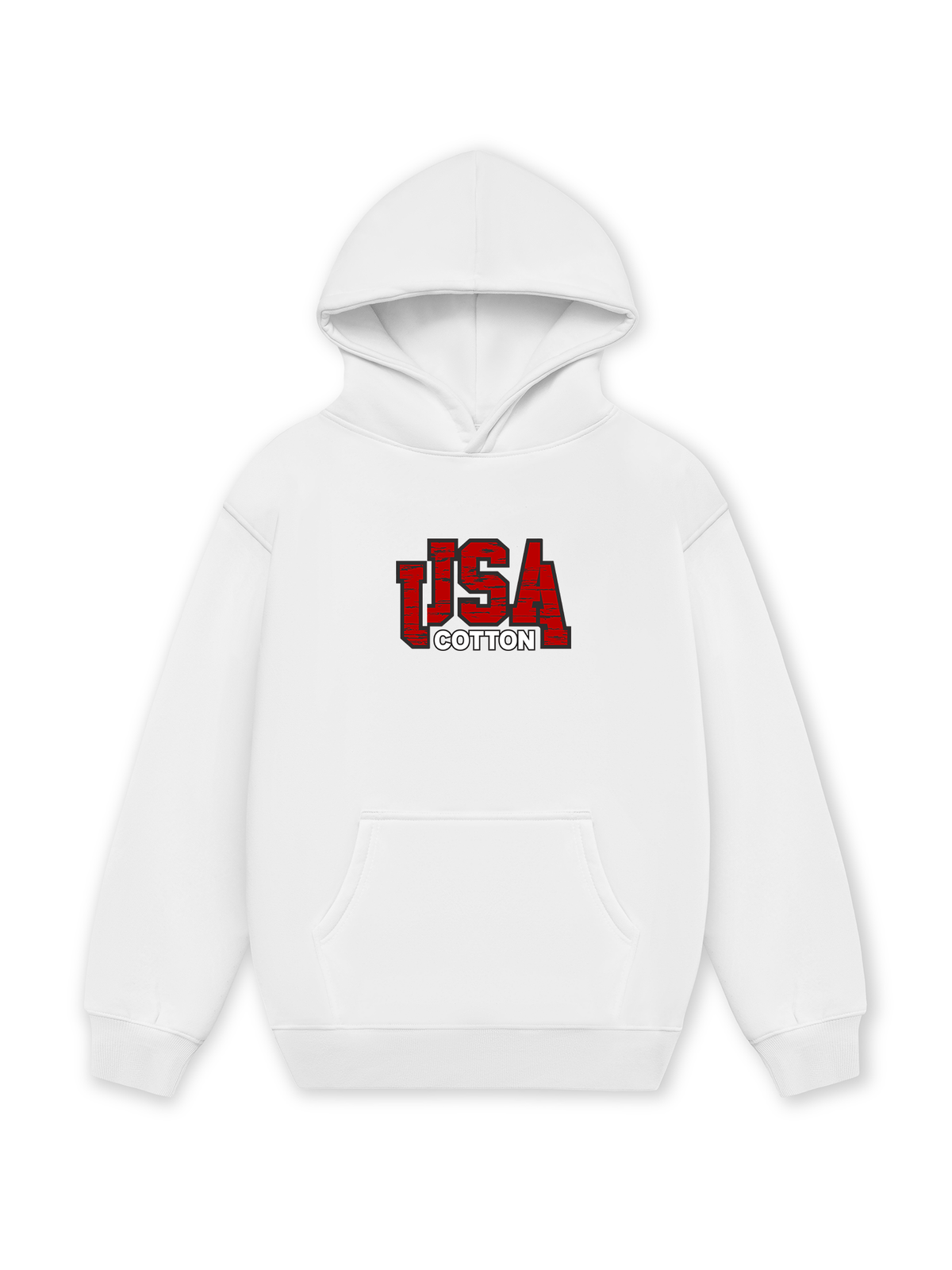 Áo Hoodie Nỉ Hai Da USA Scratched Typo