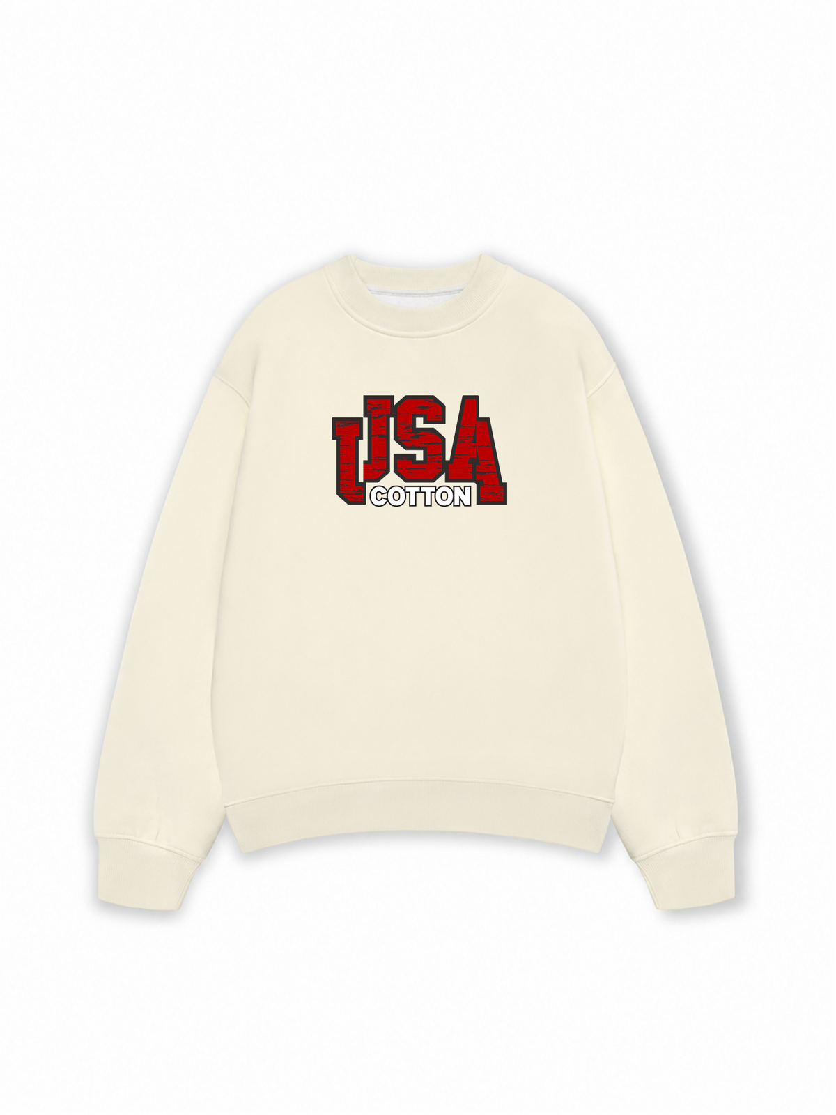 Áo Sweater Nỉ Hai Da USA Scratched Typo
