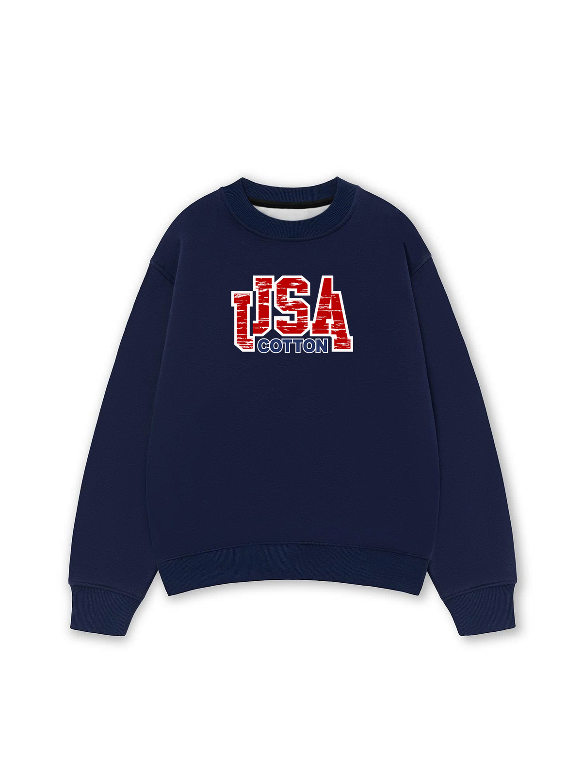 Áo Sweater Nỉ Hai Da USA Scratched Typo