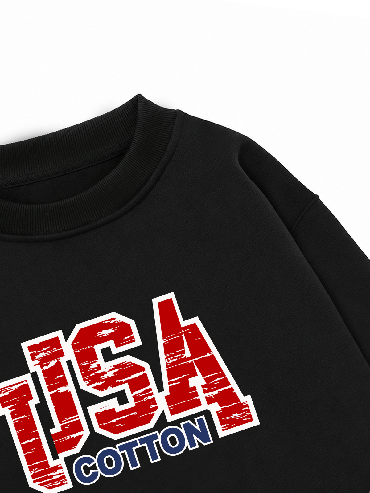 Áo Sweater Nỉ Hai Da USA Scratched Typo