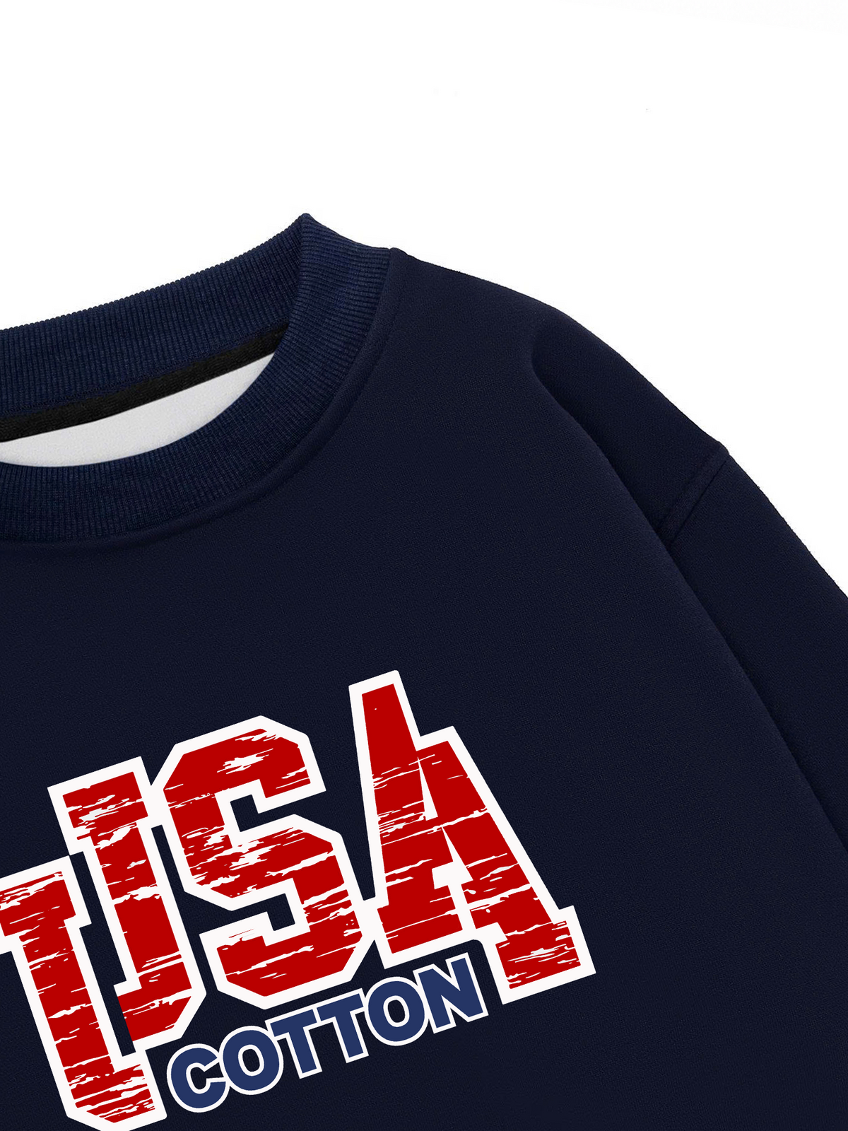 Áo Sweater Nỉ Hai Da USA Scratched Typo