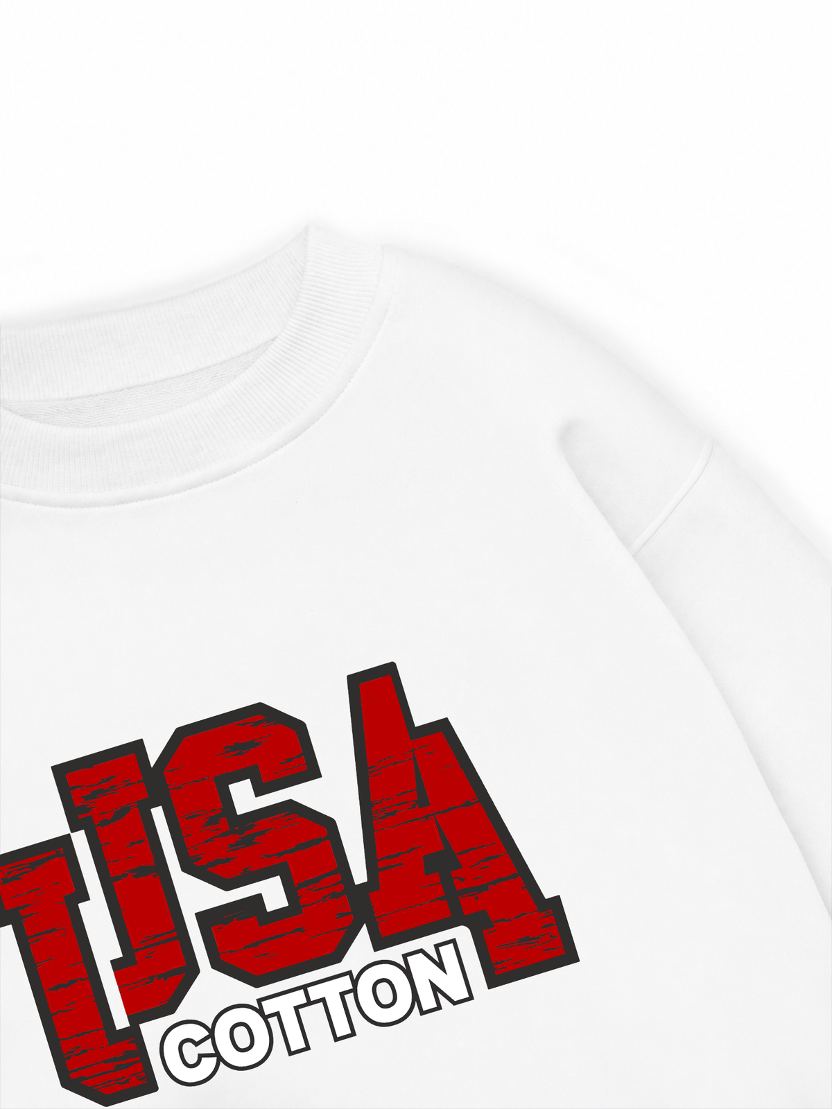 Áo Sweater Nỉ Hai Da USA Scratched Typo