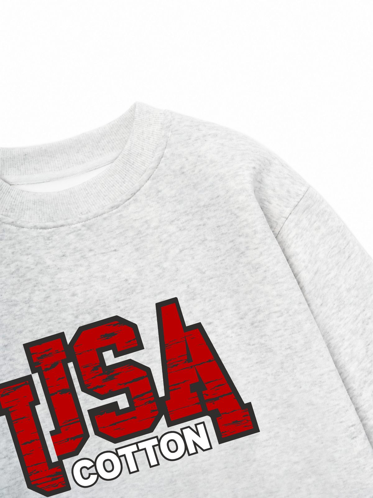 Áo Sweater Nỉ Hai Da USA Scratched Typo