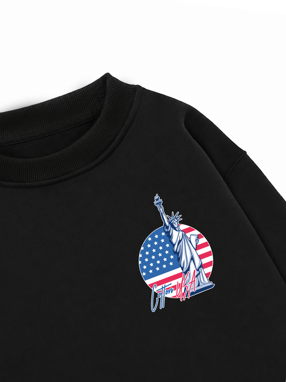 Áo Sweater Nỉ Hai Da USA Statue Of Liberty