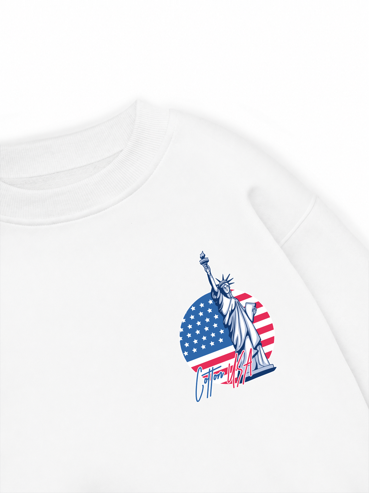 Áo Sweater Nỉ Hai Da USA Statue Of Liberty