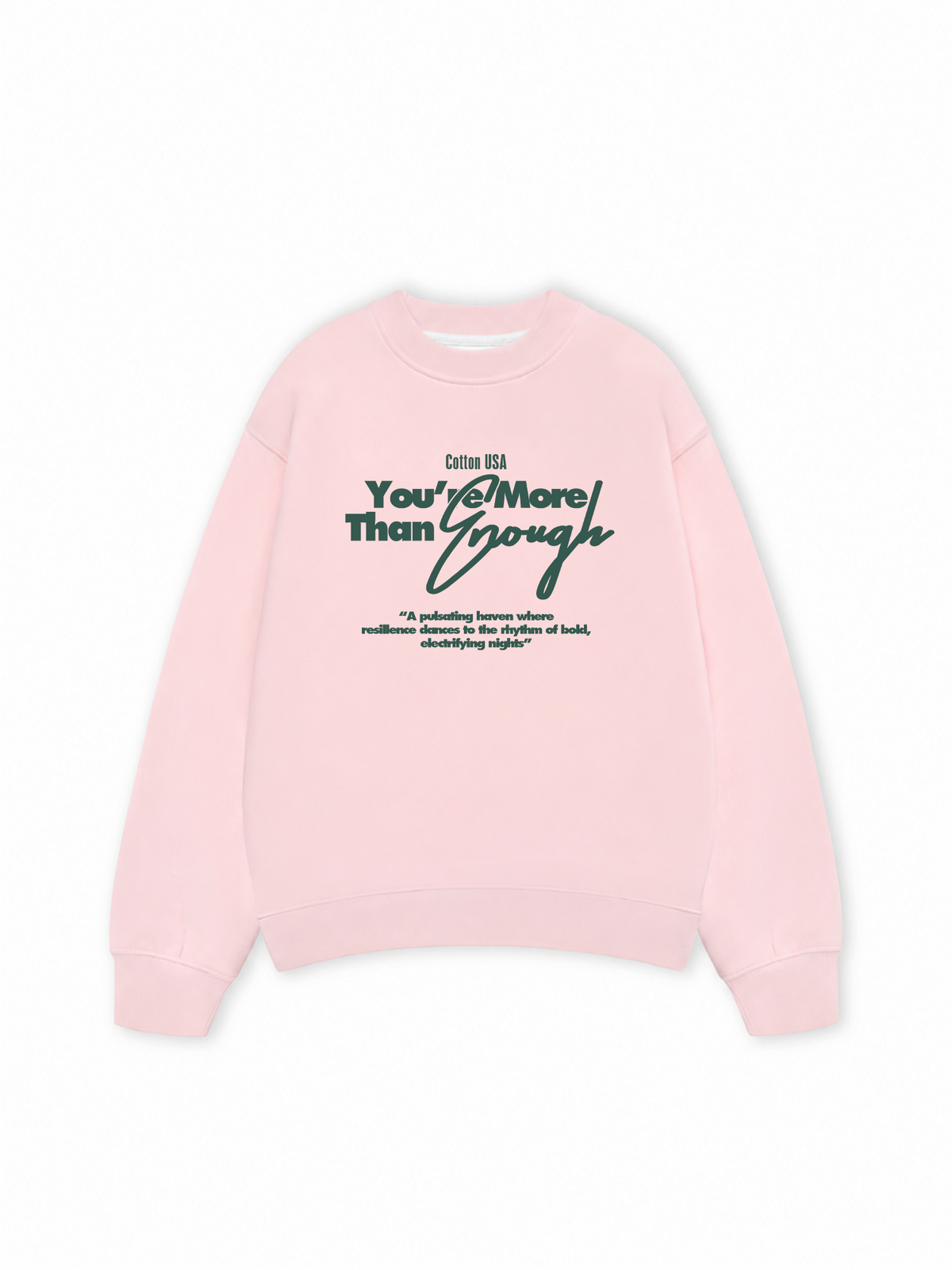 Áo Sweater Nỉ Hai Da USA More Than Enough