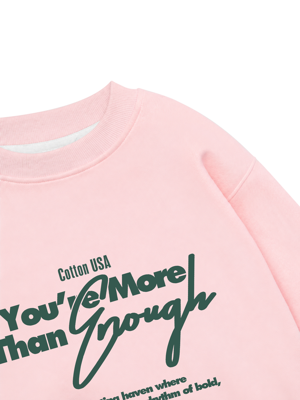 Áo Sweater Nỉ Hai Da USA More Than Enough