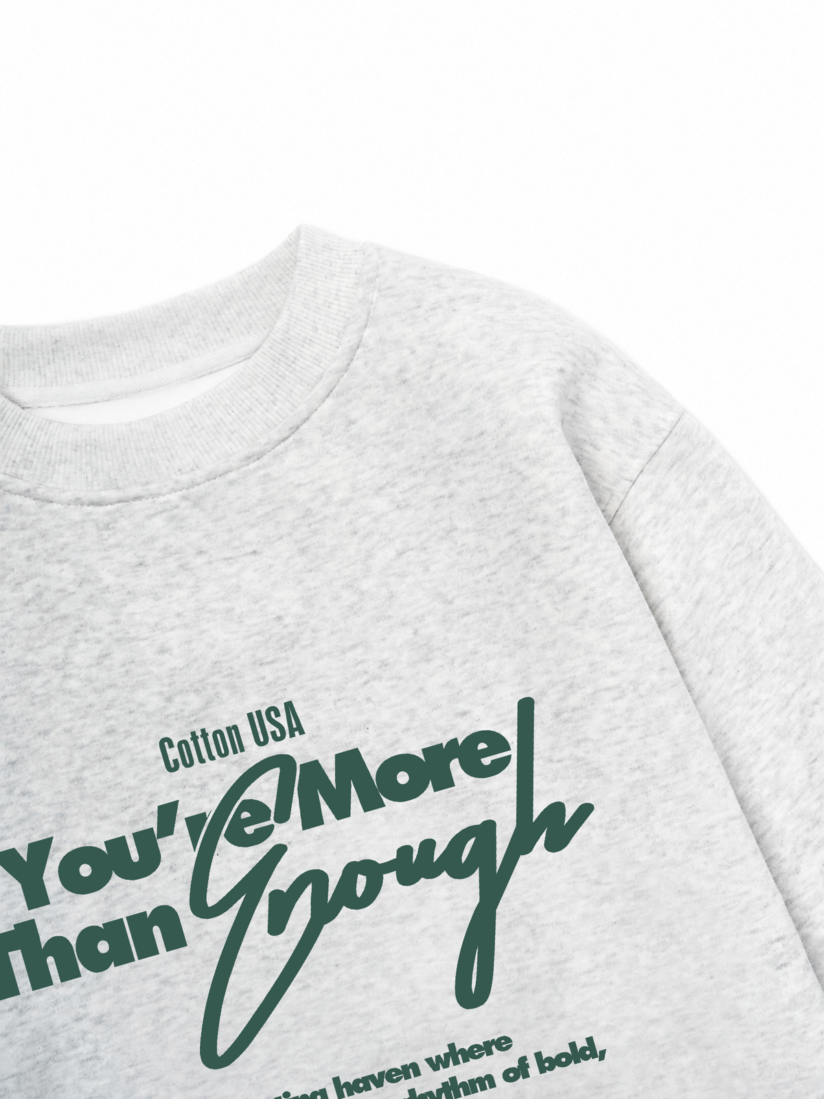 Áo Sweater Nỉ Hai Da USA More Than Enough