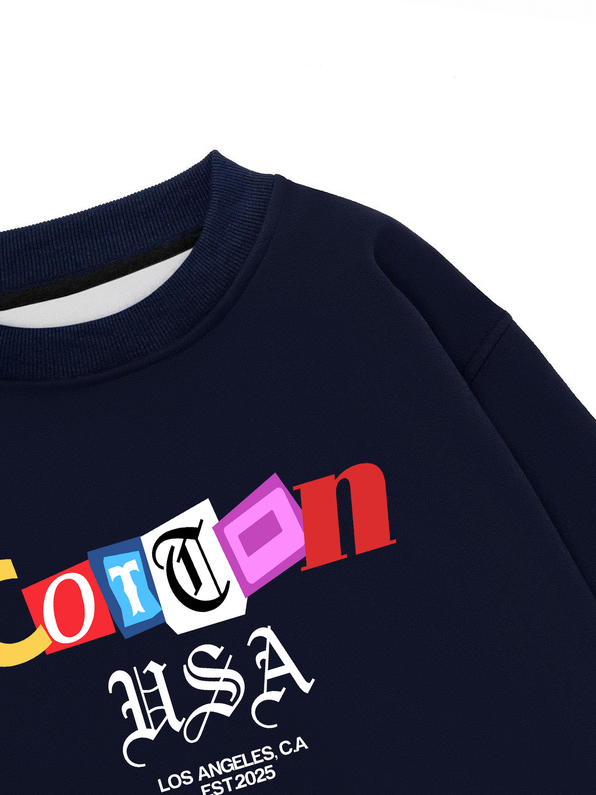 Áo Sweater Nỉ Hai Da USA Paper Cut