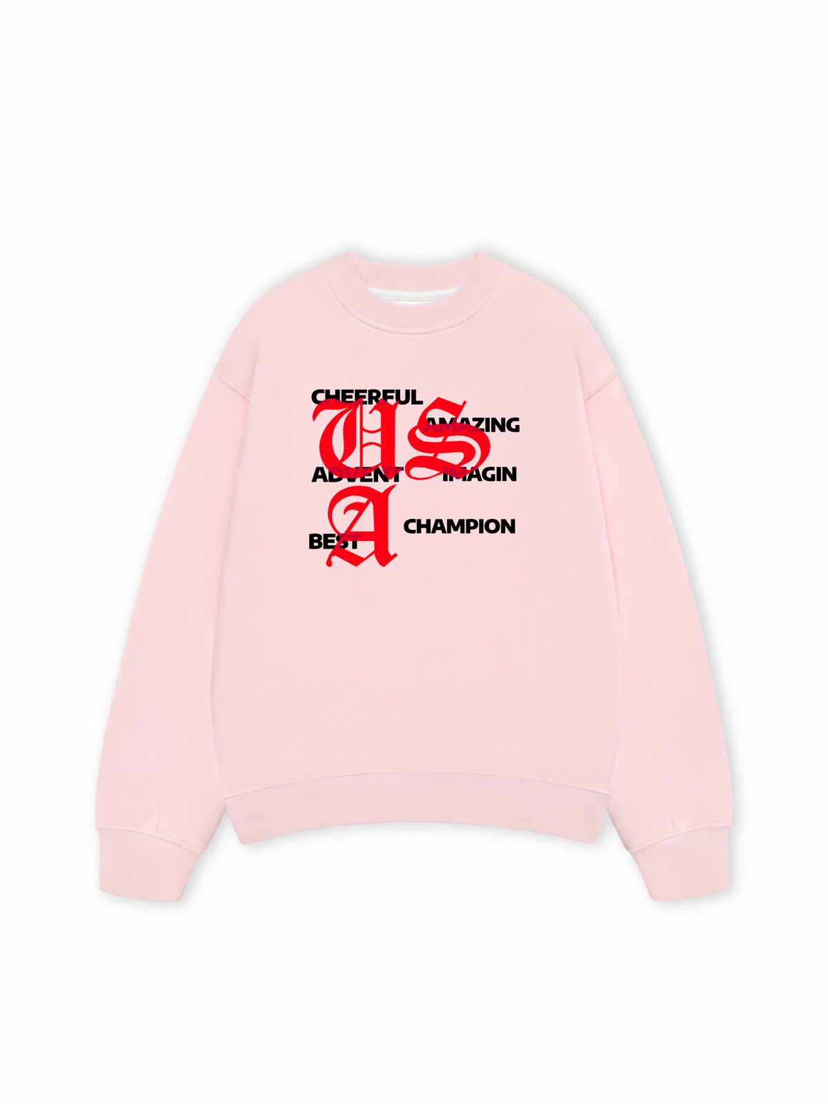 Áo Sweater Nỉ Hai Da USA Classic Positive